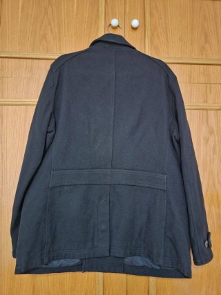Chaquetón Massimo Dutti Negro Talla XL lana