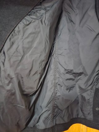 Chaquetón Massimo Dutti Negro Talla XL lana
