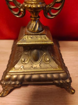 Candelabro Tres Brazos Bronce Vintage