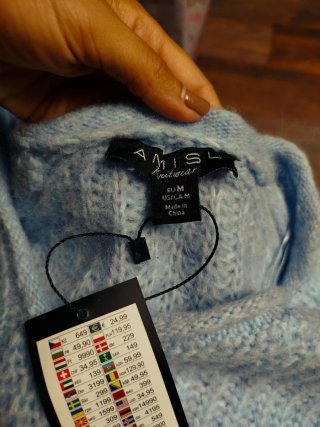 Jersey Oversize Azul Talla M/L
