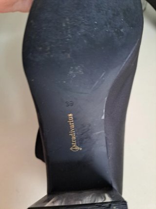 Botines de Tela Satinada Negros