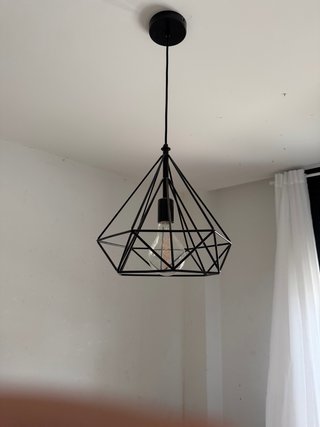Lámpara de Techo Geométrica Negra