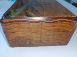 Caja joyero de Música Suiza REUGE - Madera olivo