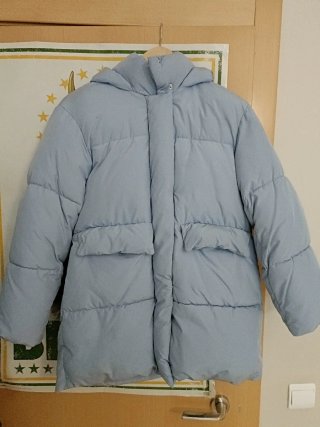 Abrigo acolchado azul niña
