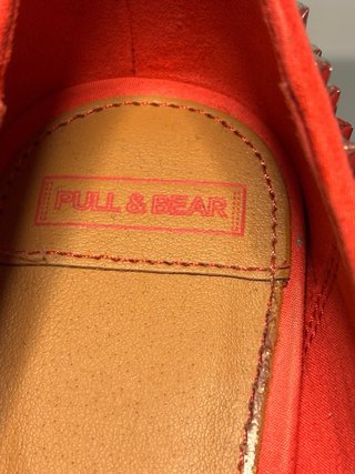 Zapatos de tacón peep toe naranja