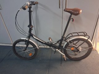 Bicicleta Urbana Plegable Negra