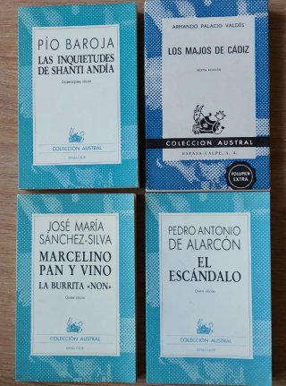 Lote 4 libros colección Austral