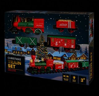 Tren de Navidad Deluxe con Luz y Sonido