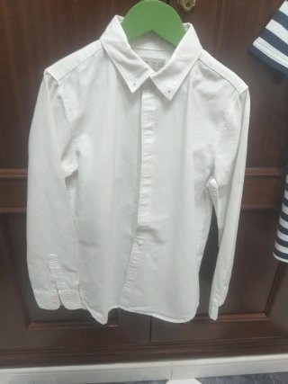 Camisa Blanca de Niño Zara talla 7/8