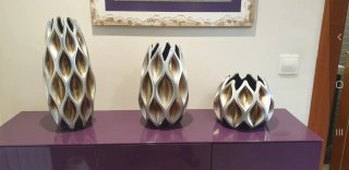 Juego de 3 jarrones decorativos
