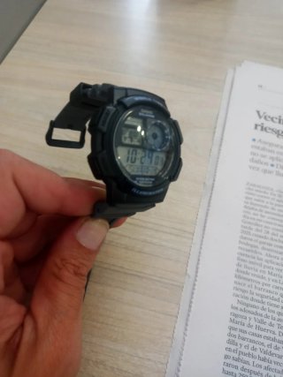 Reloj Casio World Time Negro