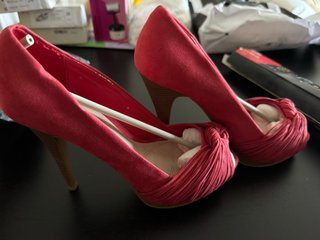 Zapatos tacón ZARA rojos talla 38