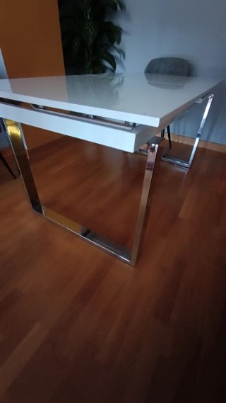 Mesa de Comedor Extensible Blanca