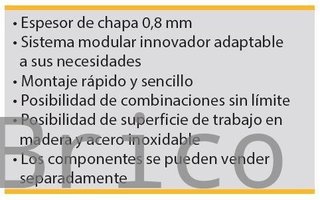 Conjunto Taller 3 Módulos S/Madera Azul Gris Edición Limitada