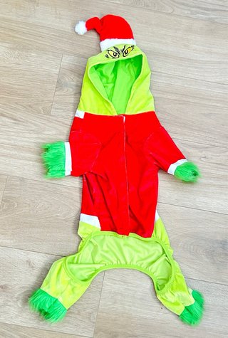 Disfraz El Grinch para perro mediano