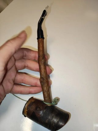 Tubo de madera antiguo años 60