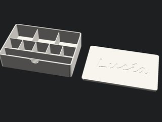 Joyero caja pendientes con nombre impresión 3D