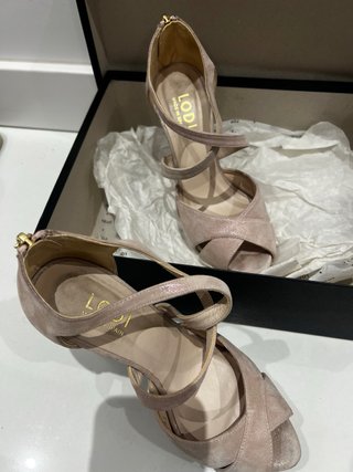 Zapatos de tacón LODI dorados/rosados
