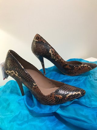 Zapatos de Salón Estampado Serpiente