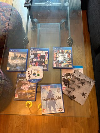 Lote 7 Juegos PS4 - Hogwarts Legacy, GTA V, Tomb R