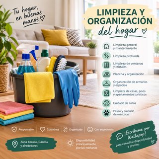 LIMPIEZA Y ORGANIZACIÓN DEL HOGAR