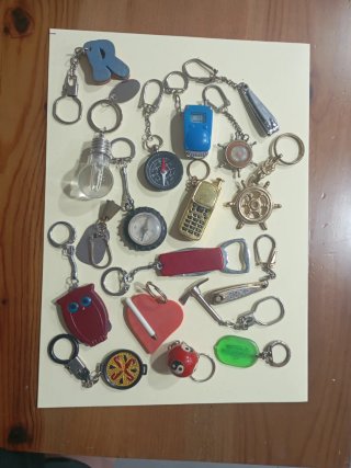 Lote de 18 Llaveros Vintage Variados