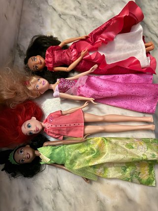 Lote de 4 Muñecas Disney