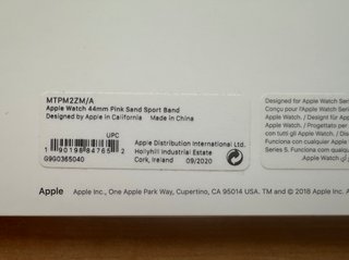 Apple Watch 44mm. Pink Sand Sport Band
