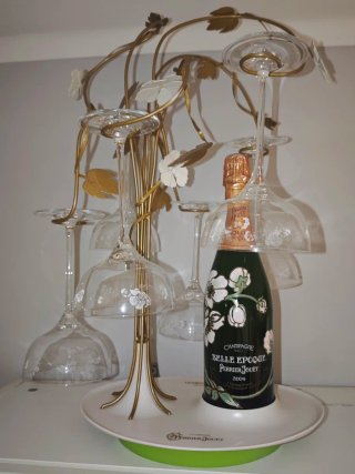 Albero Porta Calici Champagne Perrier Jouet