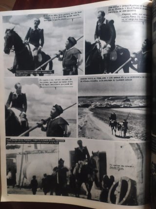 Libro el Quijote y Sancho visto en película