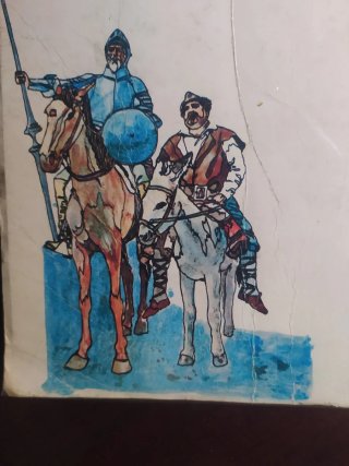 Libro el Quijote y Sancho visto en película