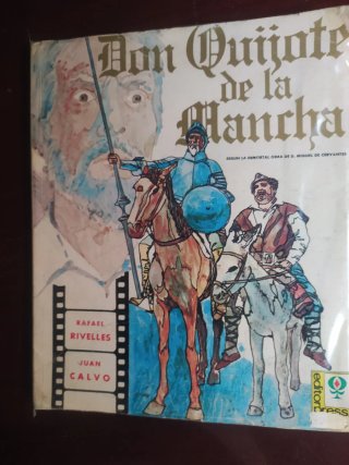 Libro el Quijote y Sancho visto en película
