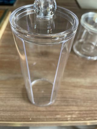 2 Botes Acrílicos para Algodón/Bastoncillos