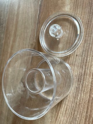 2 Botes Acrílicos para Algodón/Bastoncillos
