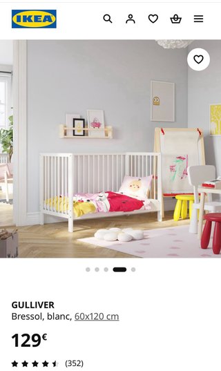 Cuna IKEA Blanca