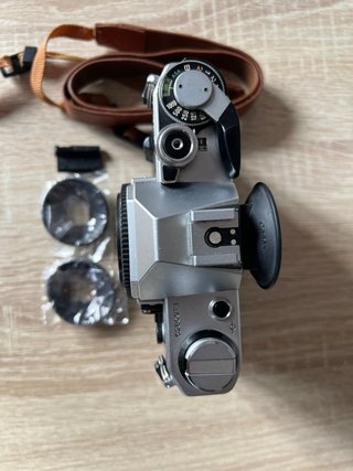 Canon AE-1 restaurada + Power Winder C-1