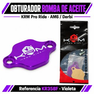 Obturador Bomba Aceite KRM Pro Ride Violeta AM6