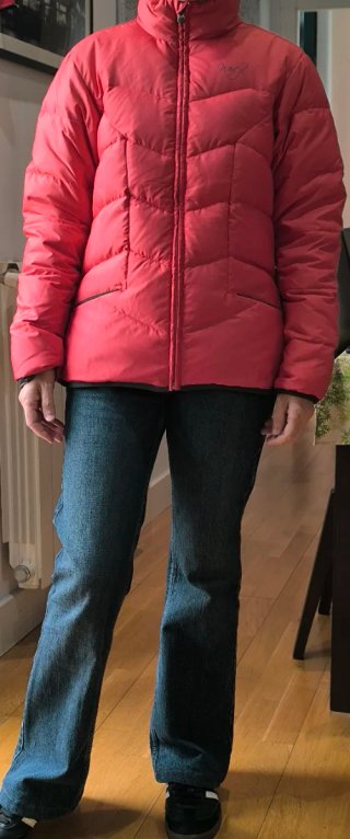 Chaqueta de plumas Wedze roja coral