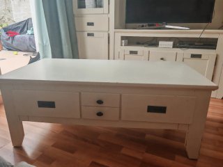 Conjunto de Salón en Madera Blanca de Banak