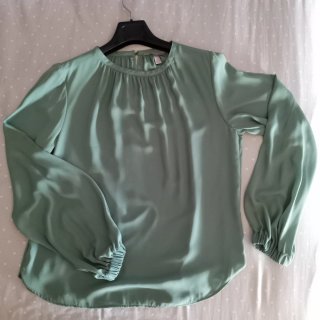 Blusa verde manga larga