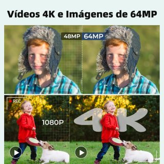 Cámara Digital 4K 64MP Negra, en Amazon 60€