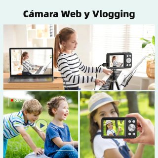 Cámara Digital 4K 64MP Negra, en Amazon 60€