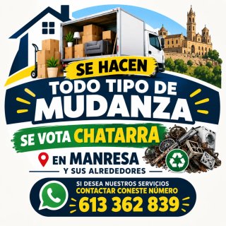 Se hace todo tipo de mudanza en Manresa y sus alre