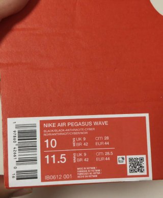 T44 Nike Air Pegasus Wave Negras