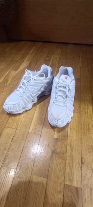 Nike Shox Talla 41 Plata y Blanco