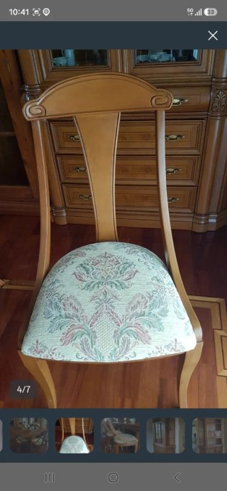Conjunto de Mesa y 6 Sillas Clásico