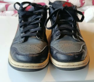 Nike Dunk Low Zapatillas Negras y Rojas