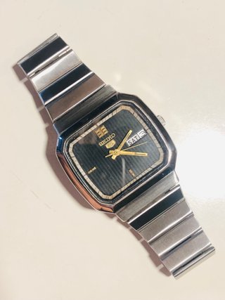 Reloj Seiko 5 TV Screen Negro 1982