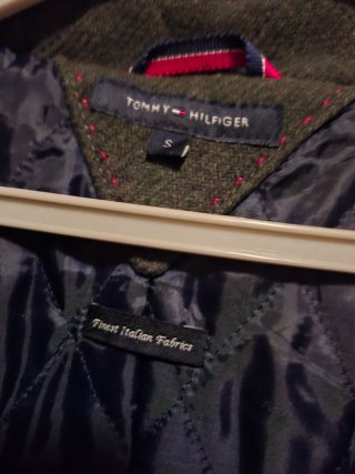 Trenca Tommy Hilfiger Verde Talla S Lana