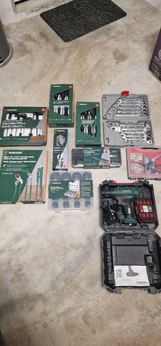 Lote de herramientas Parkside + Powerfix